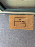 Enkwan Dehna Metu Doormat - Amharic Welcome Mat | Ethiopian / Eritrean Coir Doormat