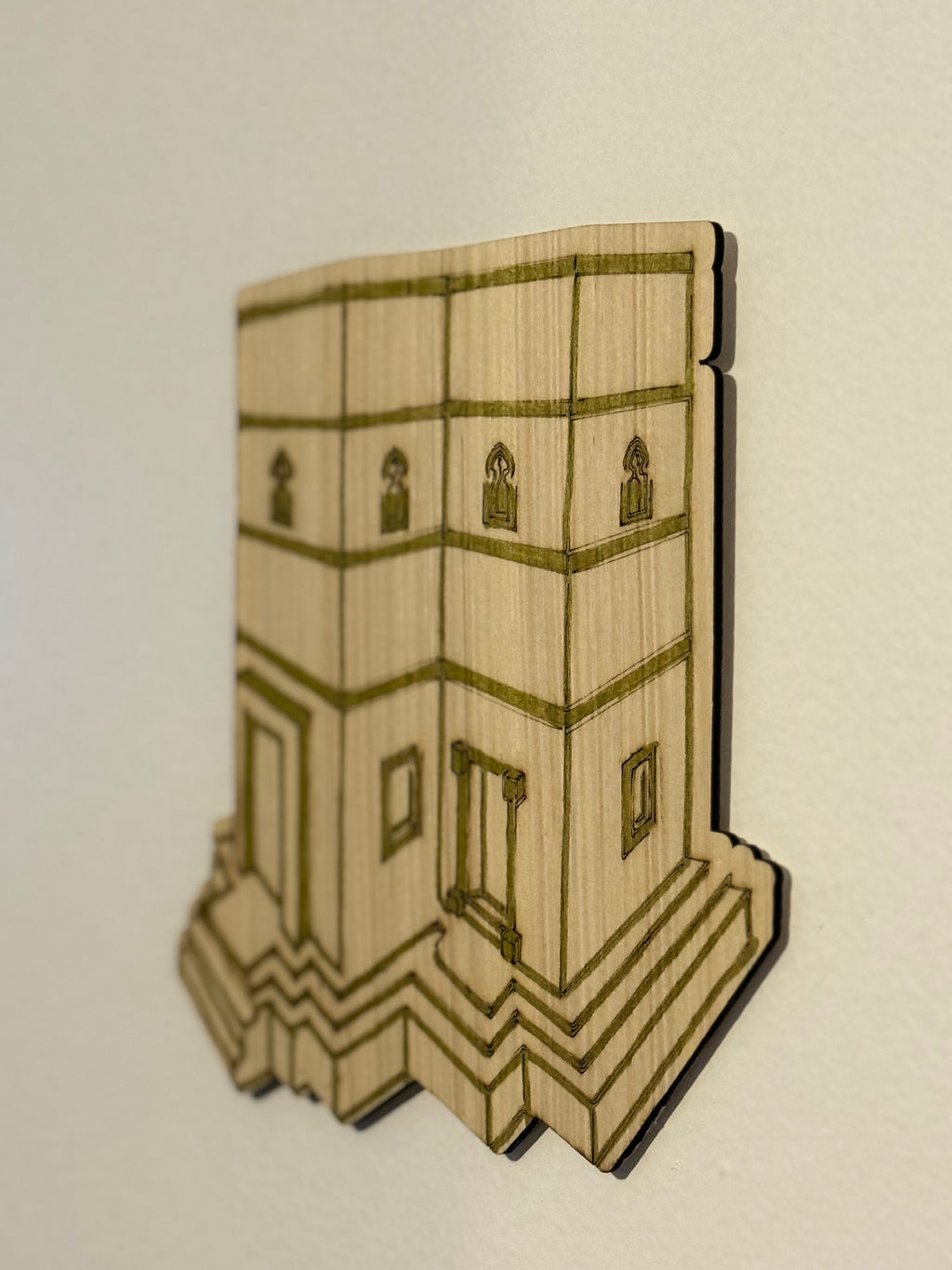 Lalibela Church Wooden Art - Ethiopian Heritage Mini Sculpture | Biete Ghiorgis Inspired