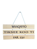 WAAQAYYO TIKSEE KOO TI - The Lord Is My Shepherd | Oromo Wooden Hanging Sign - Psalm 23:1 | Far. 23:1